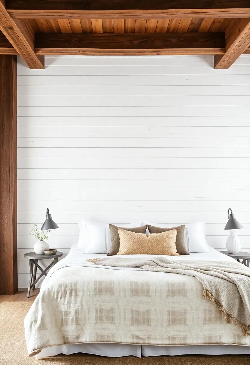 Rustic Wall ‌Treatments: Embracing Shiplap⁣ and ⁣Exposed Beams