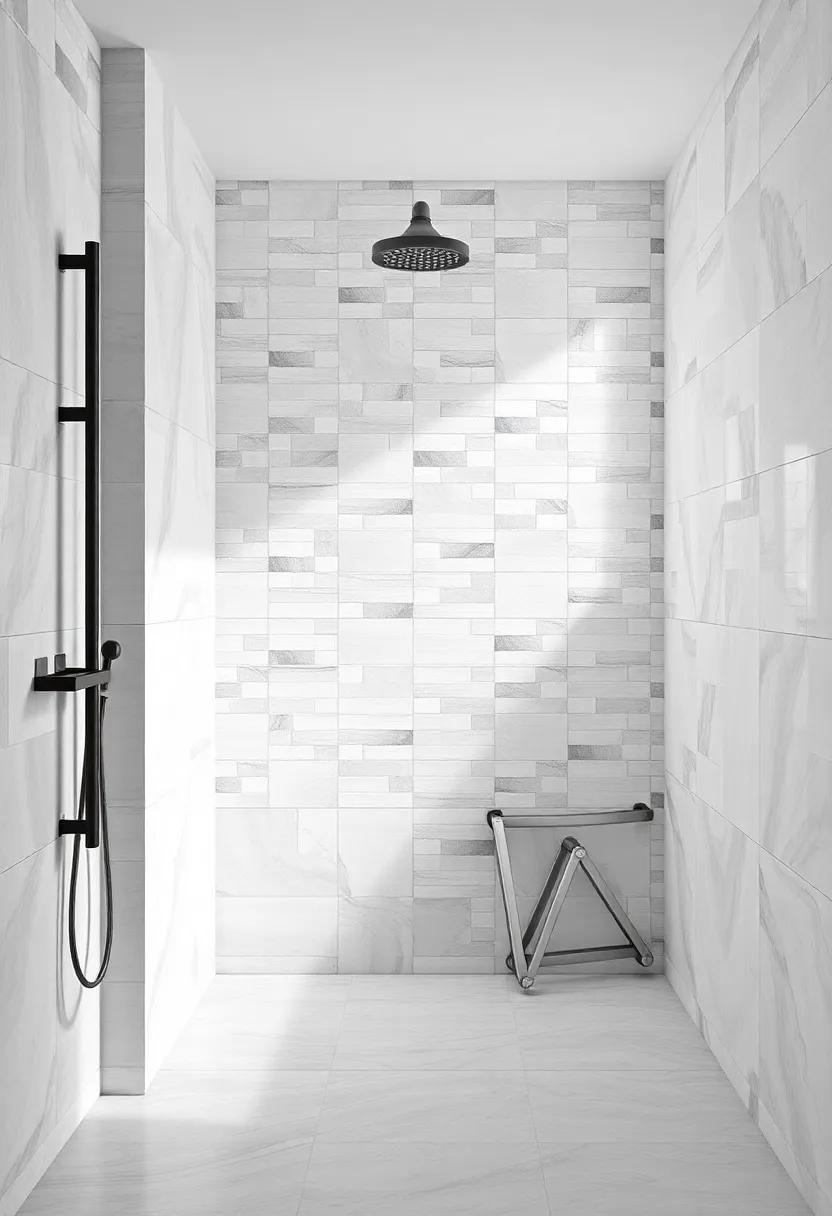 Artistic Tile Arrangements to Elevate Your Shower Aesthetic