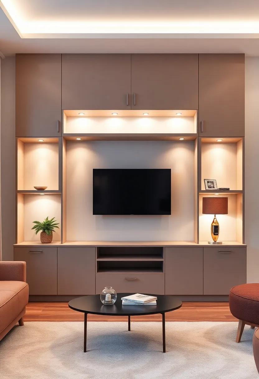 Integrate Lighting Options In ⁢Living Room Wall Units For Enhanced Visual Appeal