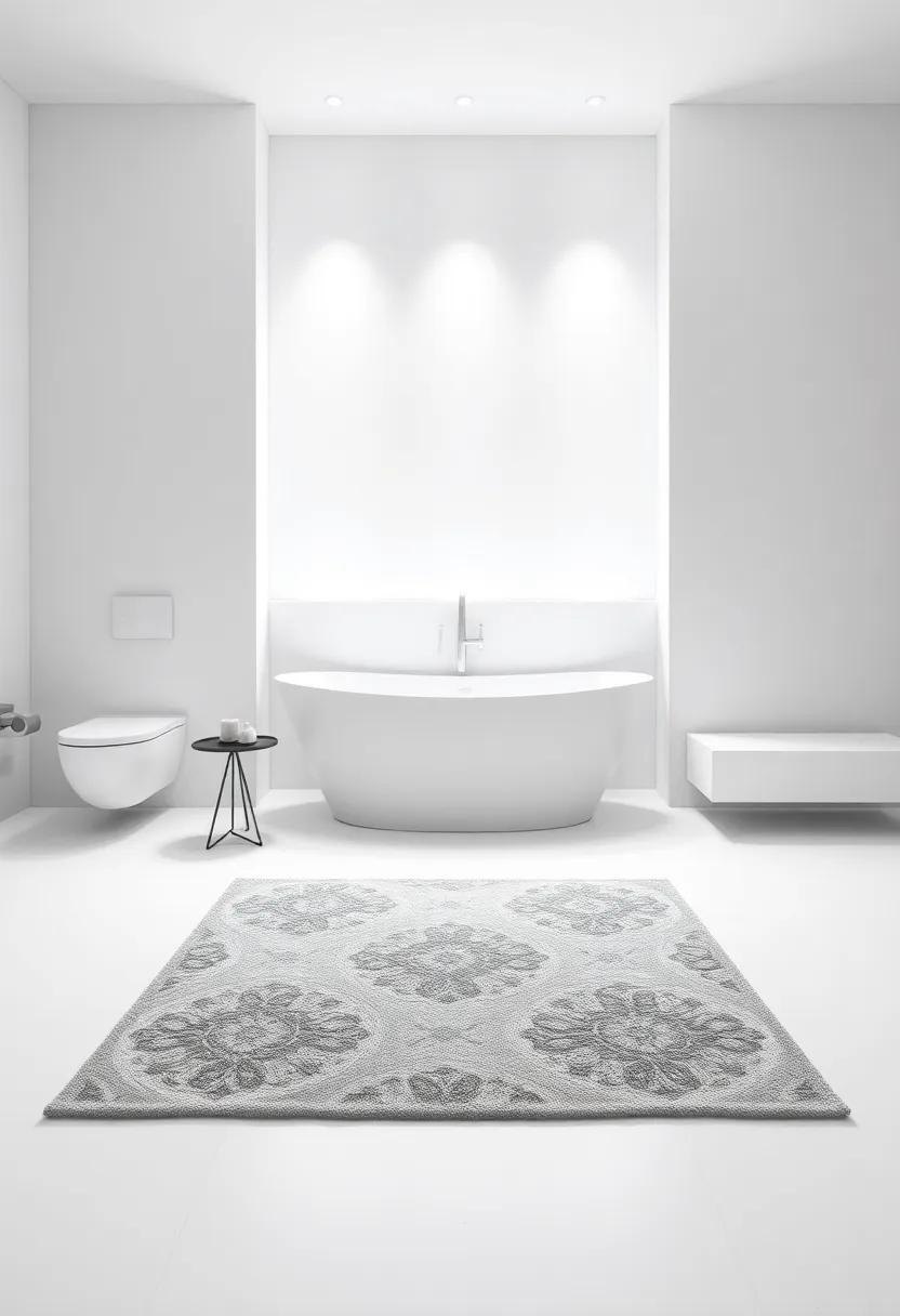 Utilizing Rugs to Define Zones and Improve Flow ‌in Open Bathroom Layouts