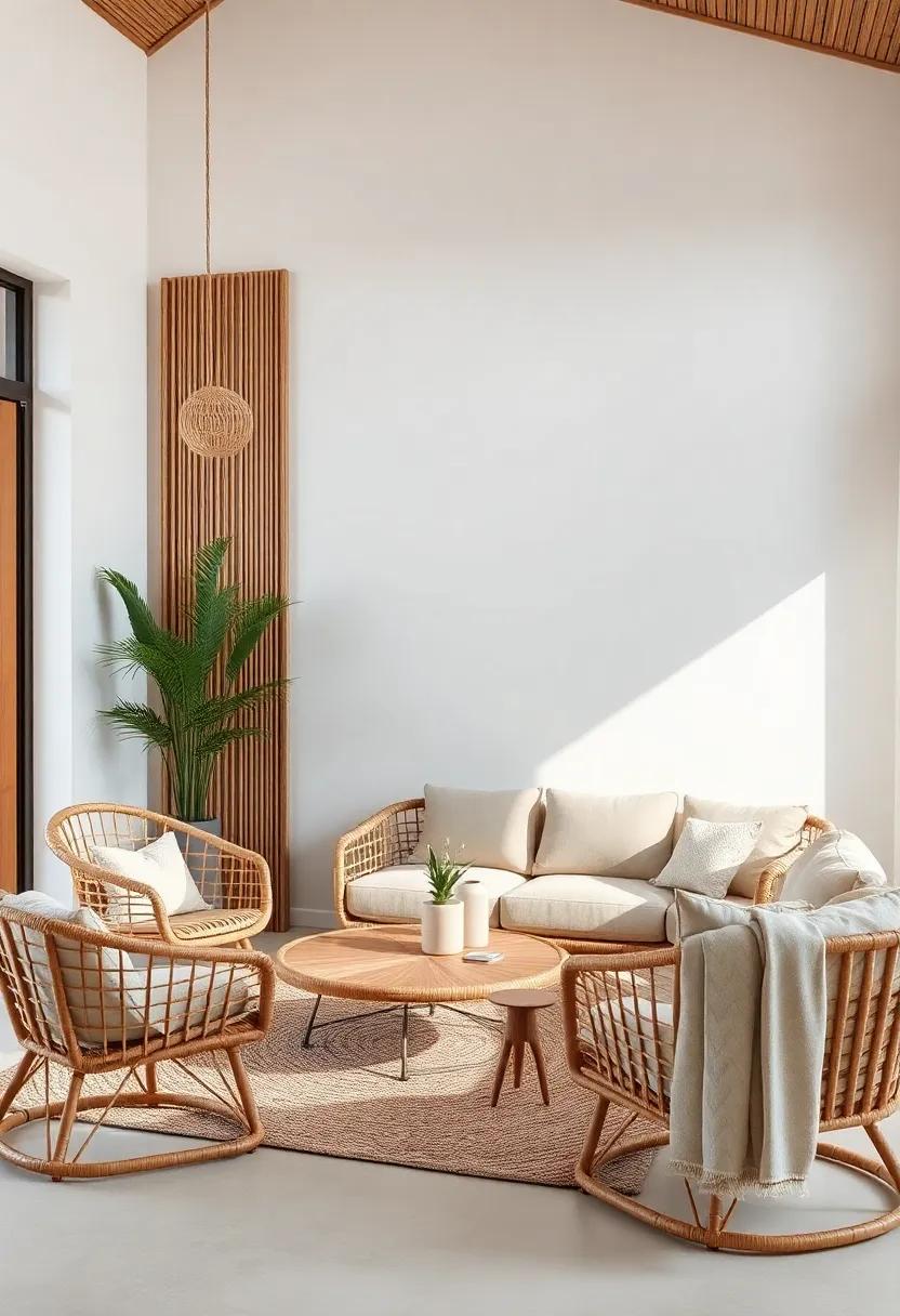 Embrace Texture: ⁣The ‍Allure of Rattan in Modern ‍Boho ⁢Design