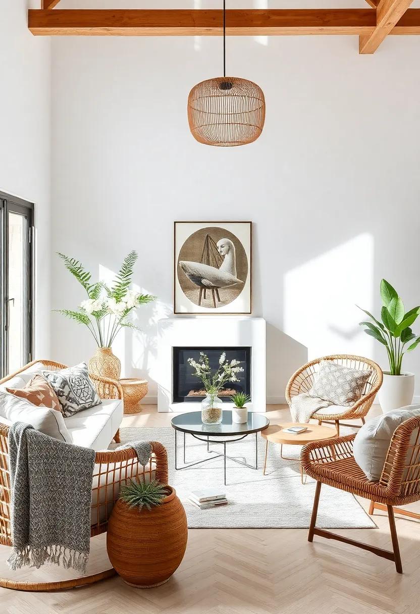 Unexpected Pairings: ‍Rattan​ with Metal and​ Glass ‌Accents