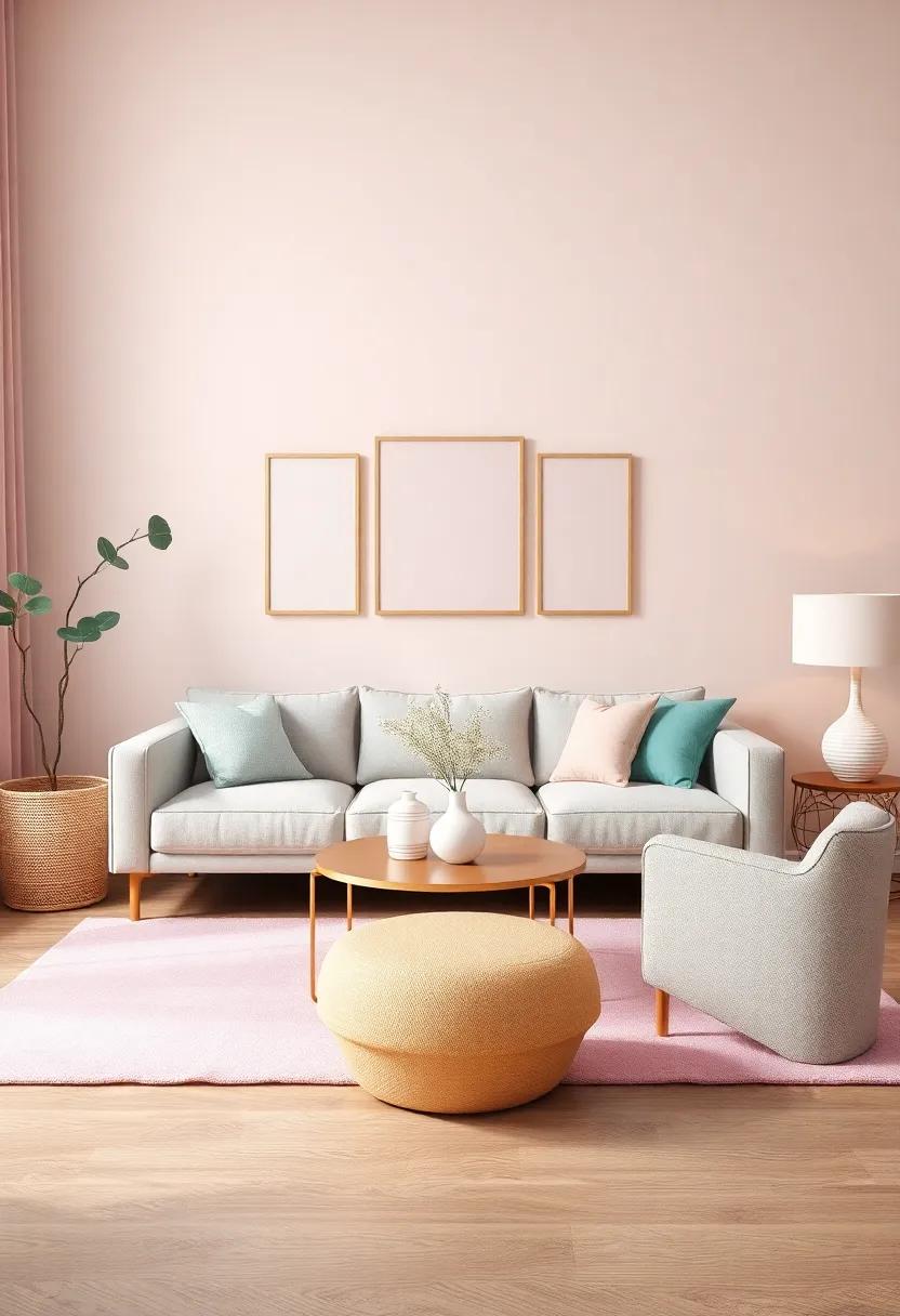 Accent Pieces:⁣ Infusing Personality with Pastel Decor Items