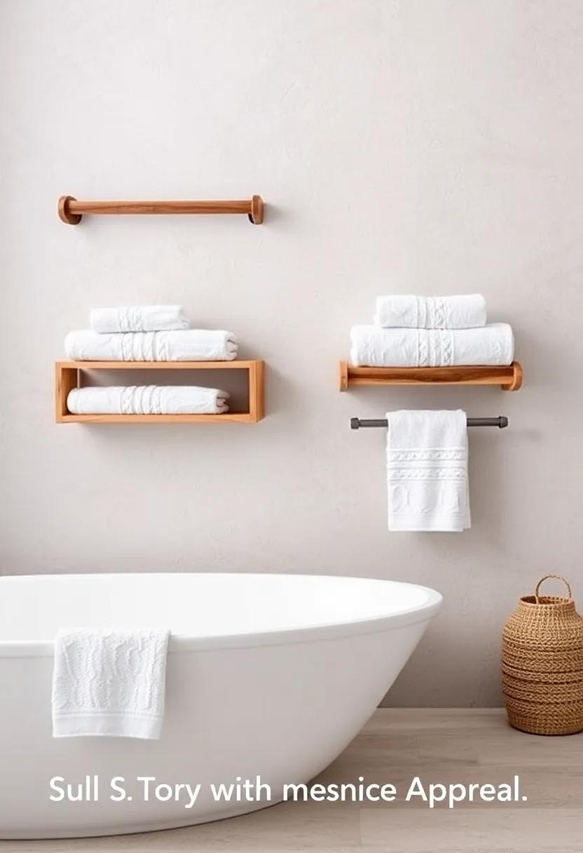 Wall-Mounted⁣ Towel Racks: space-Saving with Rustic Appeal