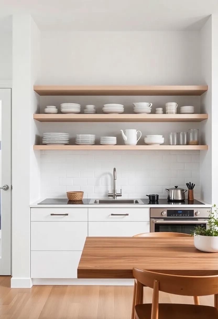 Modern Open Shelving: Showcasing Antiques and⁤ Cookware with⁤ Flair