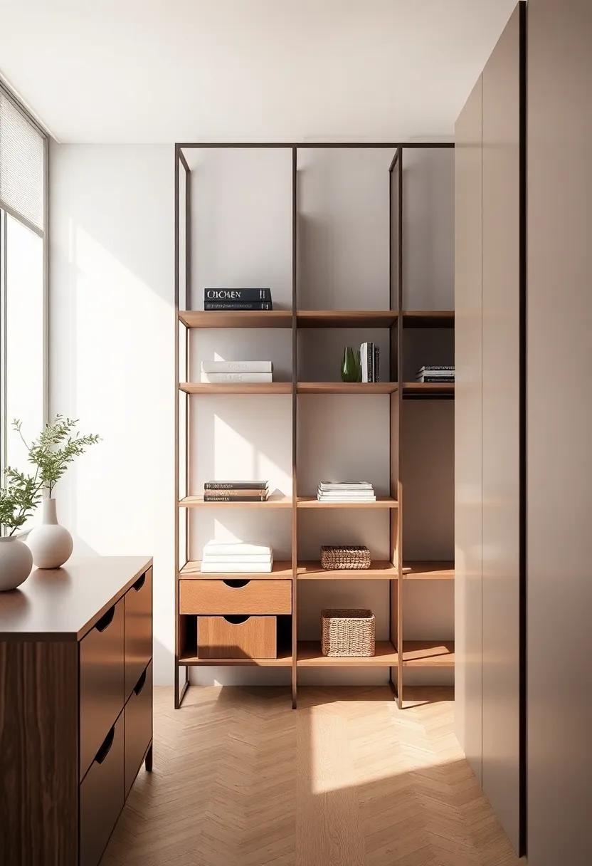 The Allure of Open shelving in Modern wardrobe​ Designs