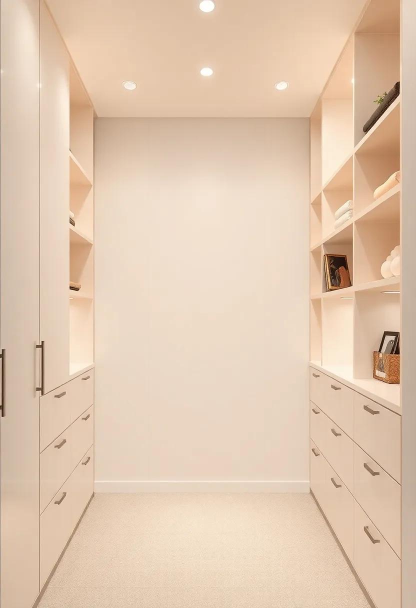 Luxurious‍ Walk-in Closets ‌Enhanced⁢ by Artistic Shelving