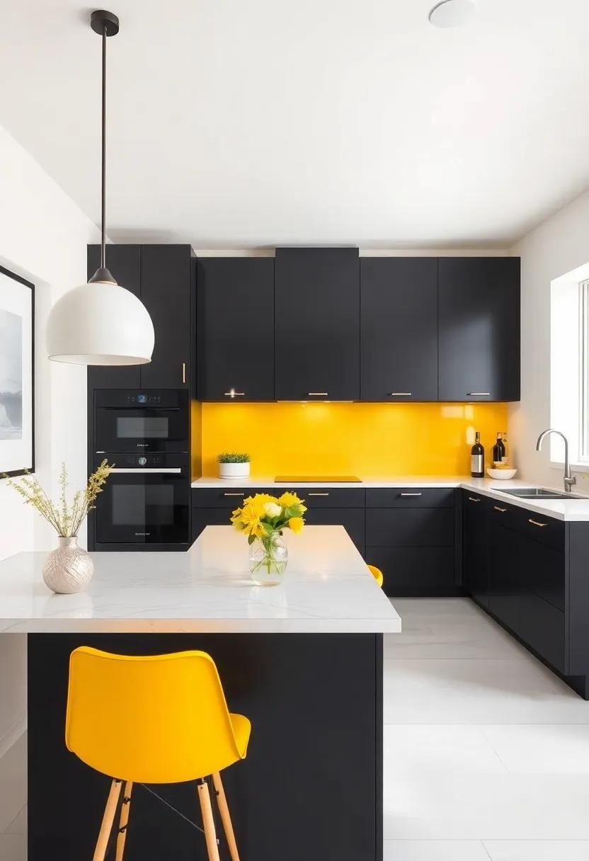 Sleek Sophistication: Elevating Your Kitchen with Black ⁤Cabinetry