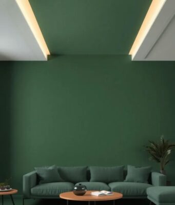 Enchanting Elegance: Transform Your Space with Dark Green Living Room Walls Enchanting Elegance: Transform Your Space with Dark Green Living Room Walls