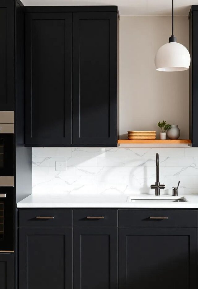 Maximize Style and Space: Transforming Your Small Kitchen with Black Cabinets