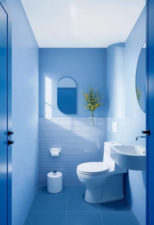 Transform Your Space: Creative Blue Small Bathroom Design Ideas for Every Home