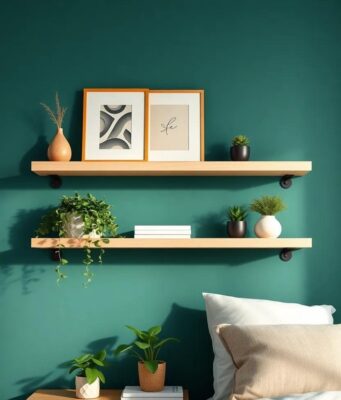 Elevate Your Bedroom: Stylish Shelf Decor Ideas with Lush Greenery Accents Elevate Your Bedroom: Stylish Shelf Decor Ideas with Lush Greenery Accents