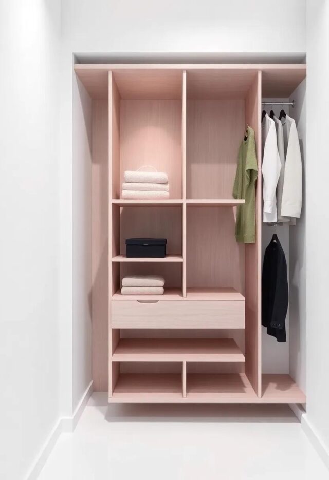 Revolutionizing Storage: The Art of Wardrobe Design with Rotating Shelves