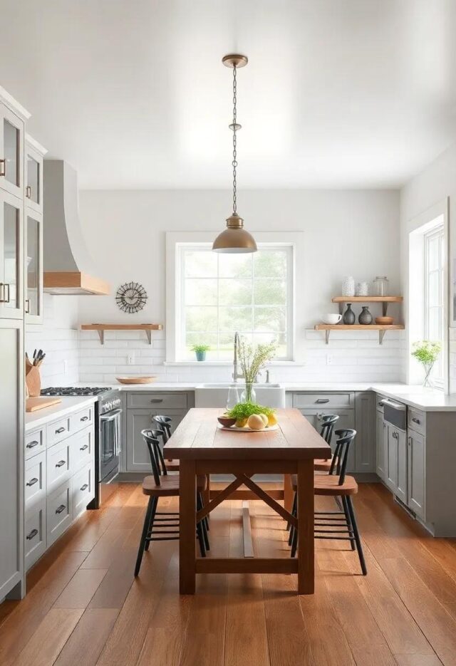 Charming Farmhouse Kitchen Flooring Ideas to Elevate Your Rustic Space