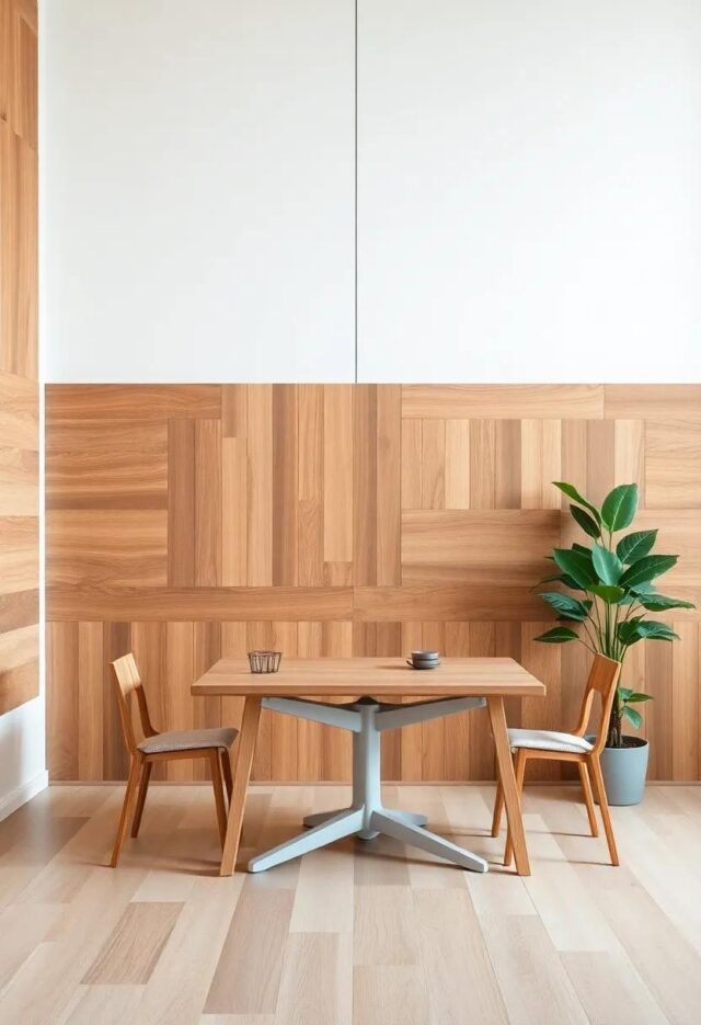 Transform Your Dining Space: Embracing Wooden Wall Accents for a Cozy Atmosphere