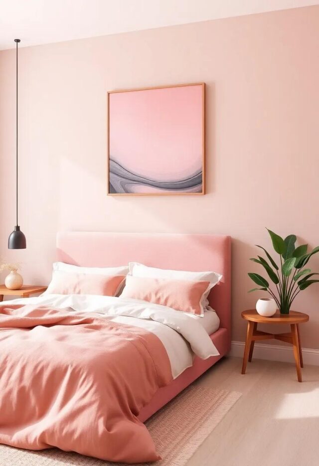 27 Inspiring Bedroom Wall Colors to Effortlessly Incorporate Pink Accents