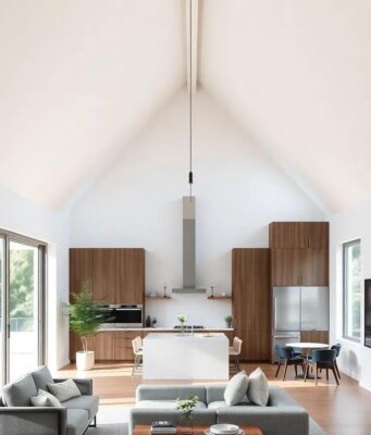 25 Inspiring Ideas for Open Concept Living Room Kitchen with Vaulted Ceilings 25 Inspiring Ideas for Open Concept Living Room Kitchen with Vaulted Ceilings
