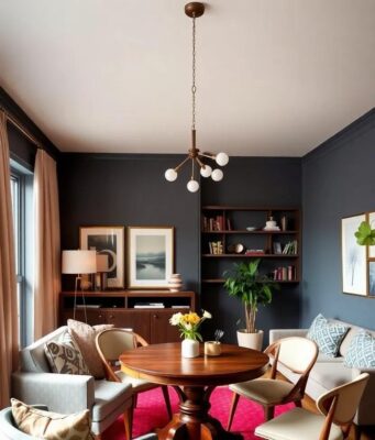 Maximizing Space: The Charm of Small Living Rooms with Round Dining Tables Maximizing Space: The Charm of Small Living Rooms with Round Dining Tables