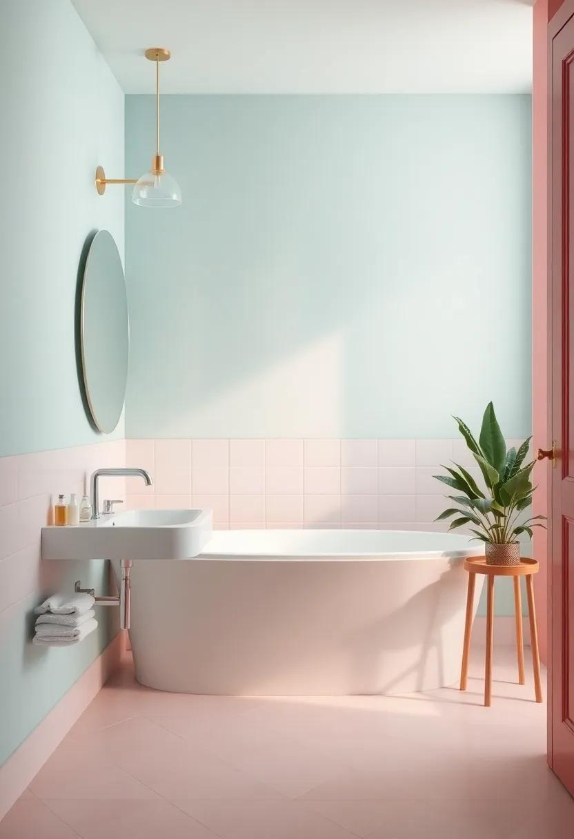 Vintage Pastels: Nostalgic Beauty in Modern Bathroom Designs