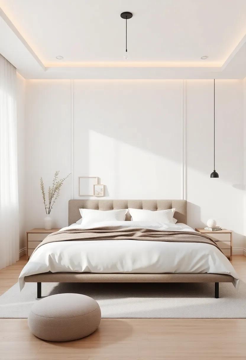 Elegant⁣ Minimalism: ‌Crafting a Serene Bedroom Retreat with Clean Lines and Neutral ⁢Palettes