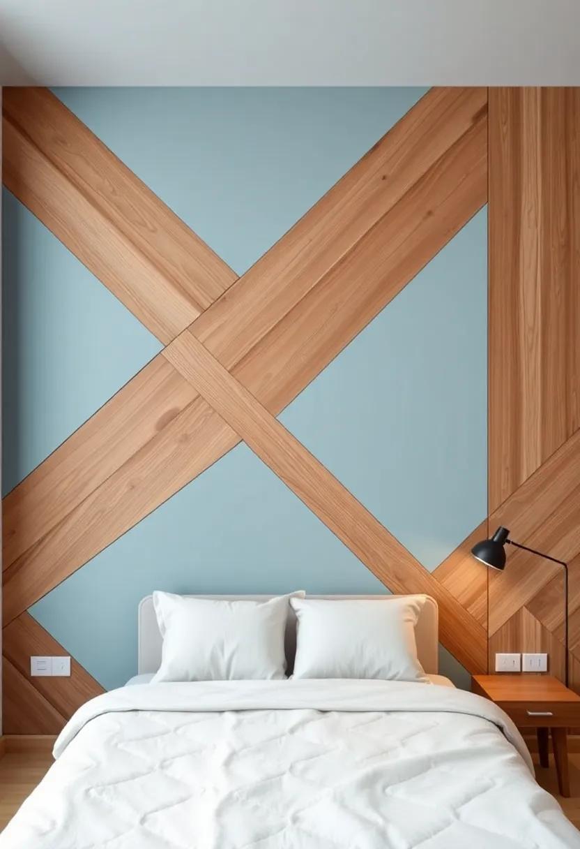 Geometric Patterns: Adding Dynamic Energy ⁣with Angled Wood‌ Panels