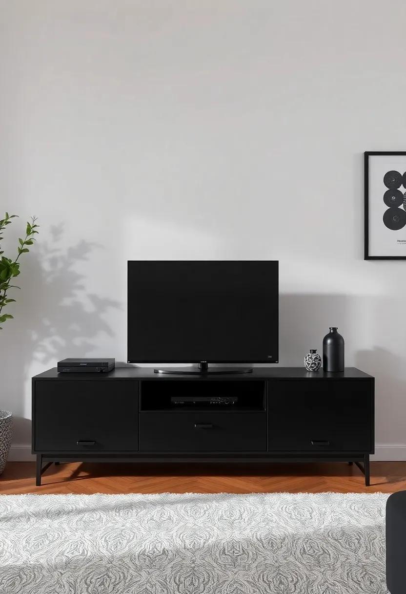 Personal‍ style‍ Fusion: How to Blend Various Design Trends with a black TV Unit