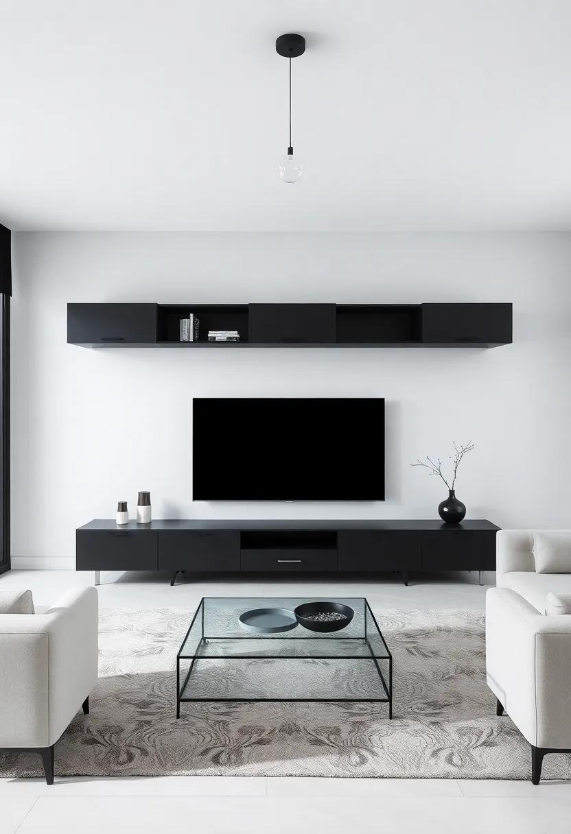 Bold and Beautiful: Making a Statement with Contemporary‌ Black ⁤TV ‌Units