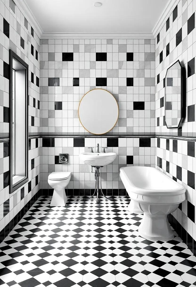 Timeless Tiles: The Role of Checkerboard Patterns⁤ in Vintage Bathrooms