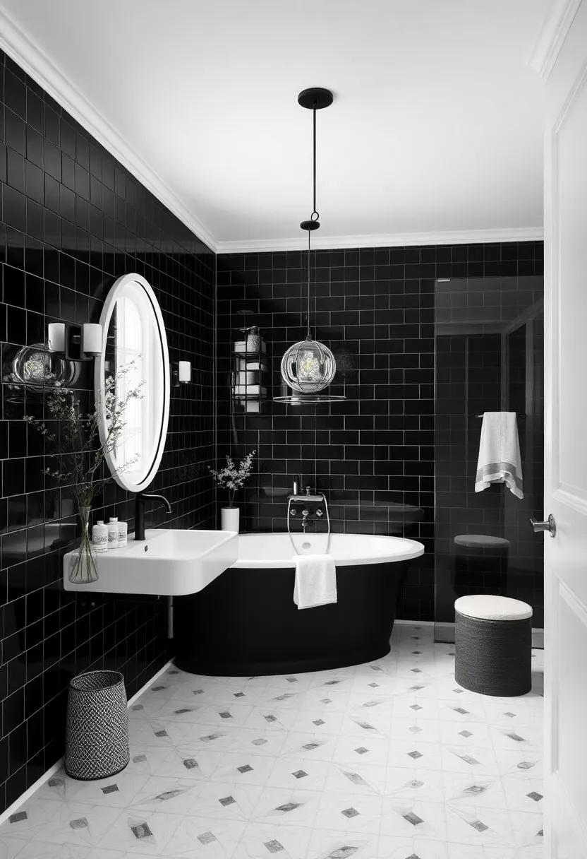 The Unmatched Allure of Vintage⁢ Black-and-White⁣ Bathrooms in Modern ‍Homes