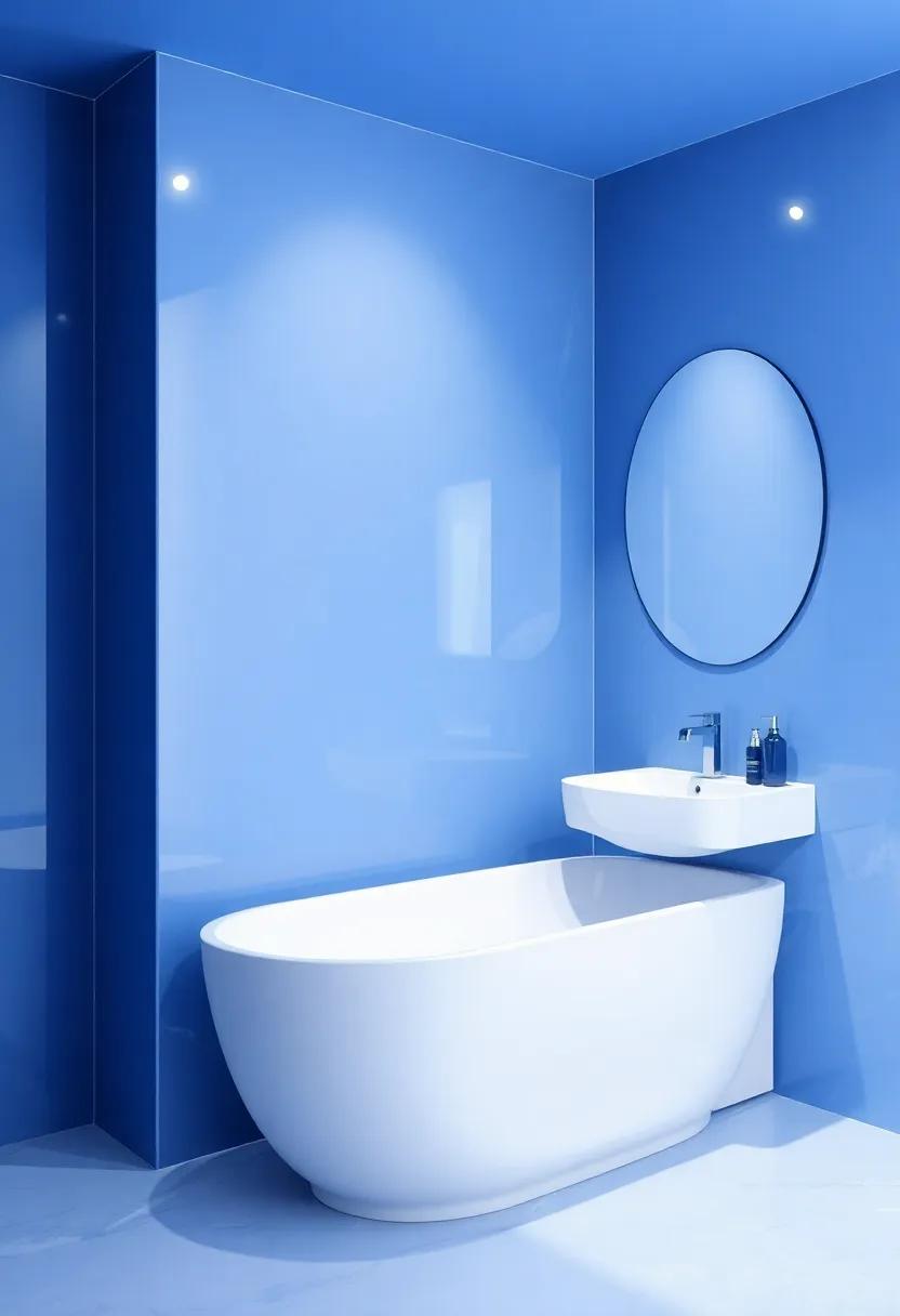 Incorporating Blue Glass accents for a Touch of Elegance