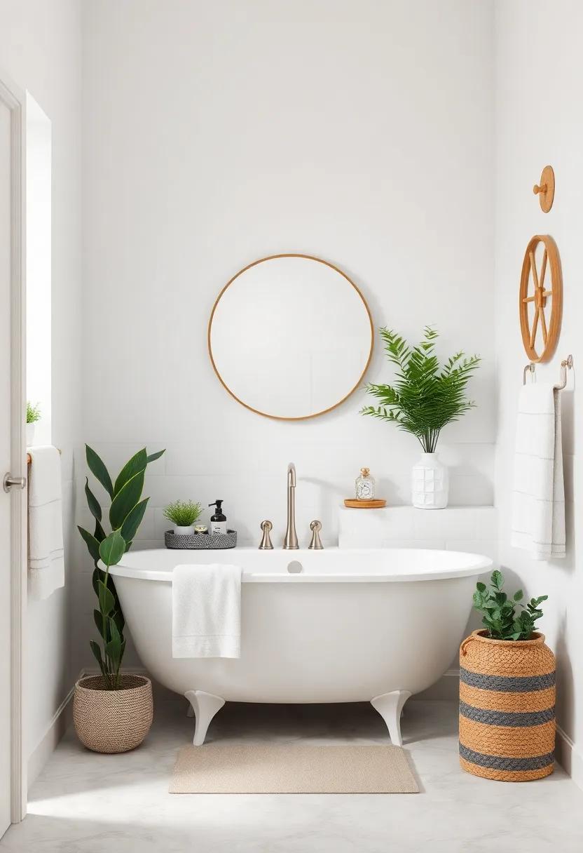 Fresh Greenery‍ And Coastal Plants To Liven Up Your Bathroom