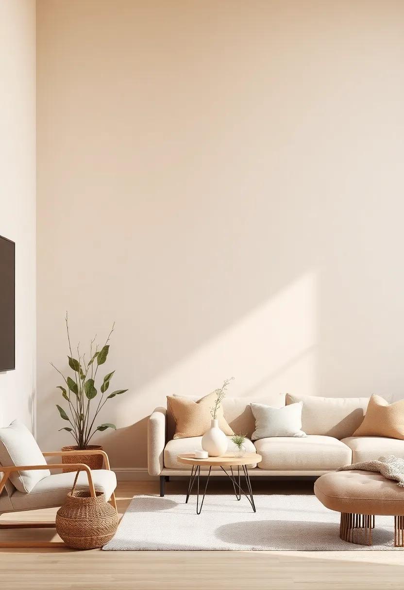 Embrace Serenity⁣ With Soft Beige Hues ​That Evoke Calmness in Your Living⁢ Room