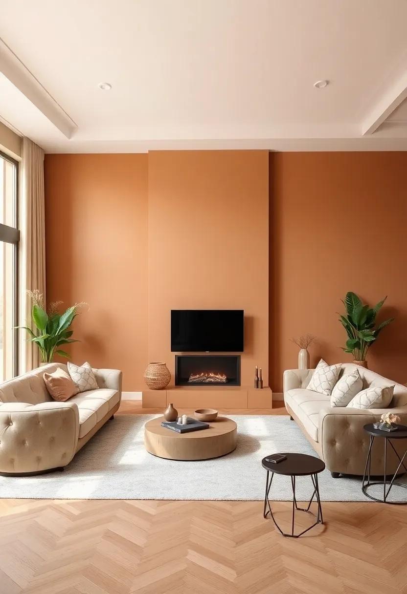 Indulge in Earthy Umber Walls to Create a Luxurious, Grounded ⁢Atmosphere