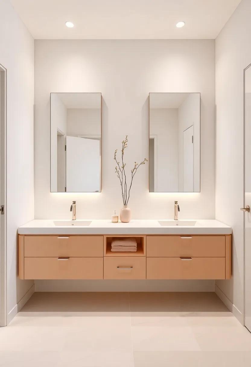 Embracing Elegance: The Visual Charm of ​Dual Vanities in‍ Ensuite​ Bathrooms