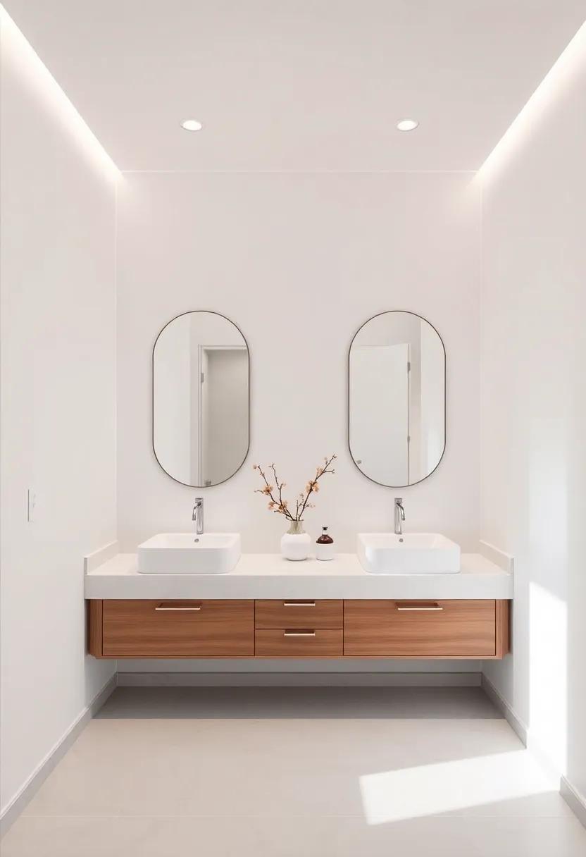 Lighting magic: Enhancing Ambiance Around Dual Vanities in Ensuites