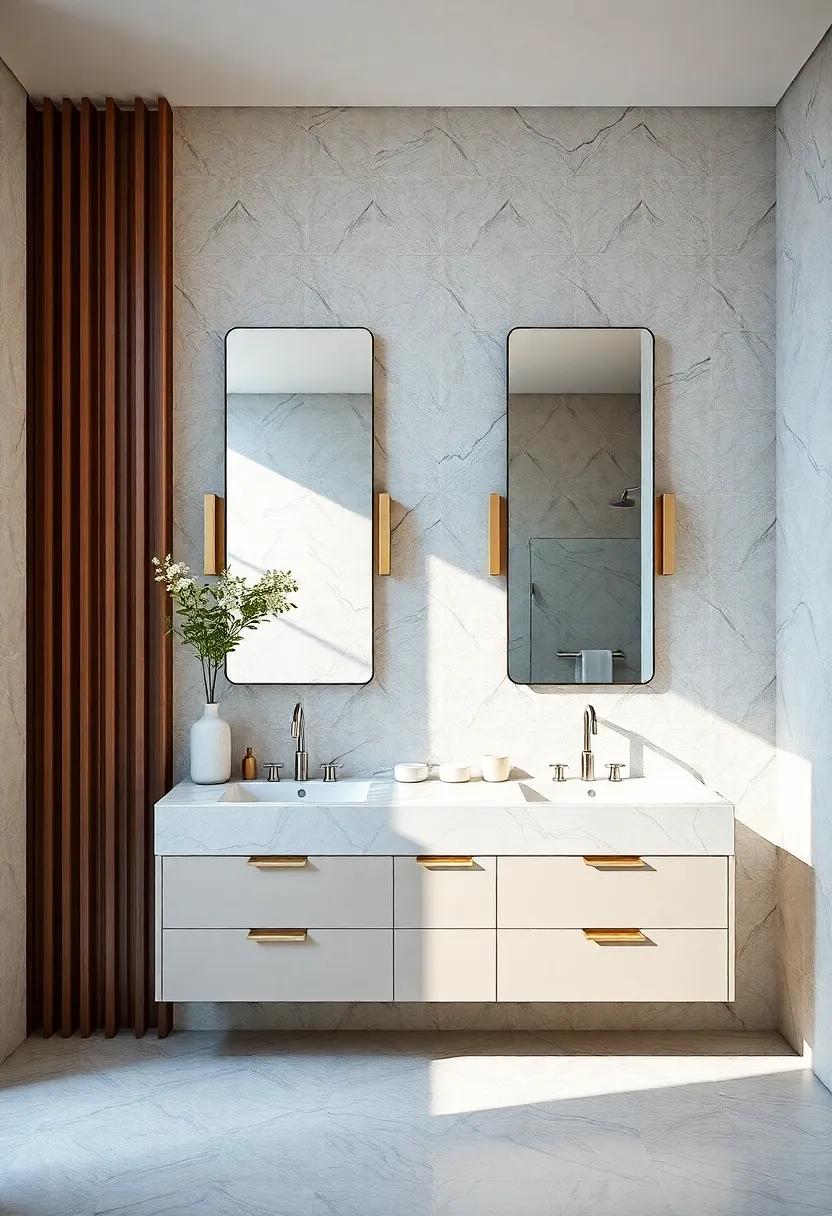 Luxurious finishing Touches: The Role of Textiles in a Dual Vanity Setting