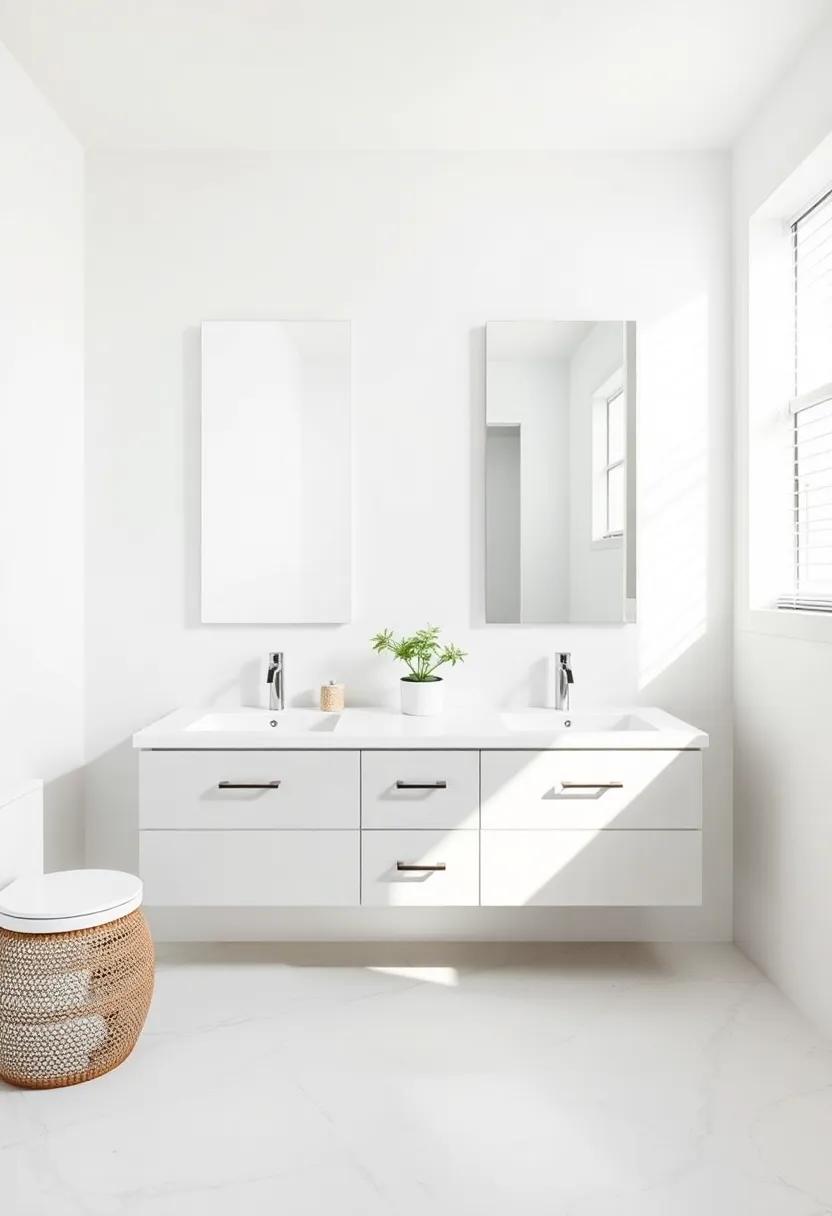 Sculpting Space:⁣ Utilizing Aesthetic⁢ geometry in Your Dual Vanity arrangement