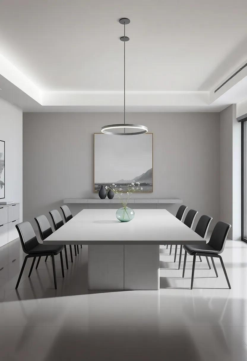 Minimalist Styles Merging with⁣ Multi-Functionality in Dining Room Designs