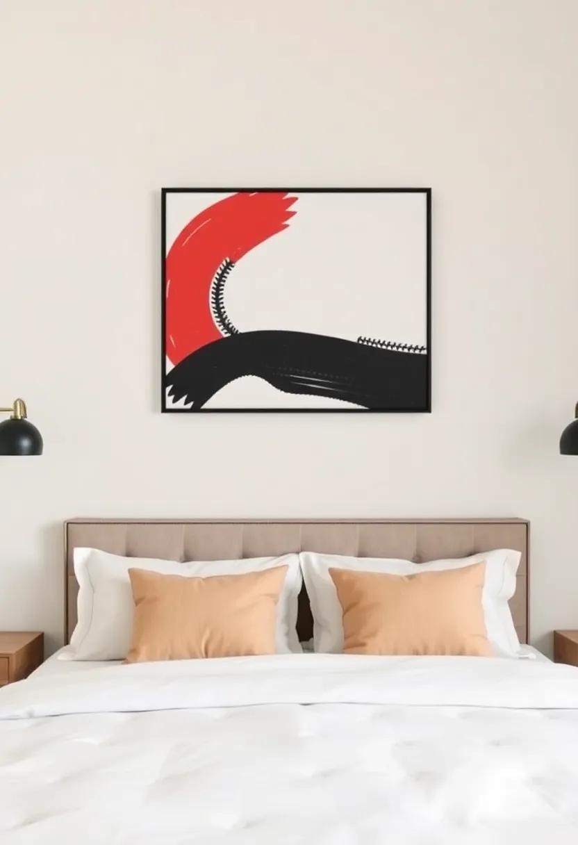 How to Incorporate Bold Artwork Above Your Headboard for ​a Striking​ Focal Point