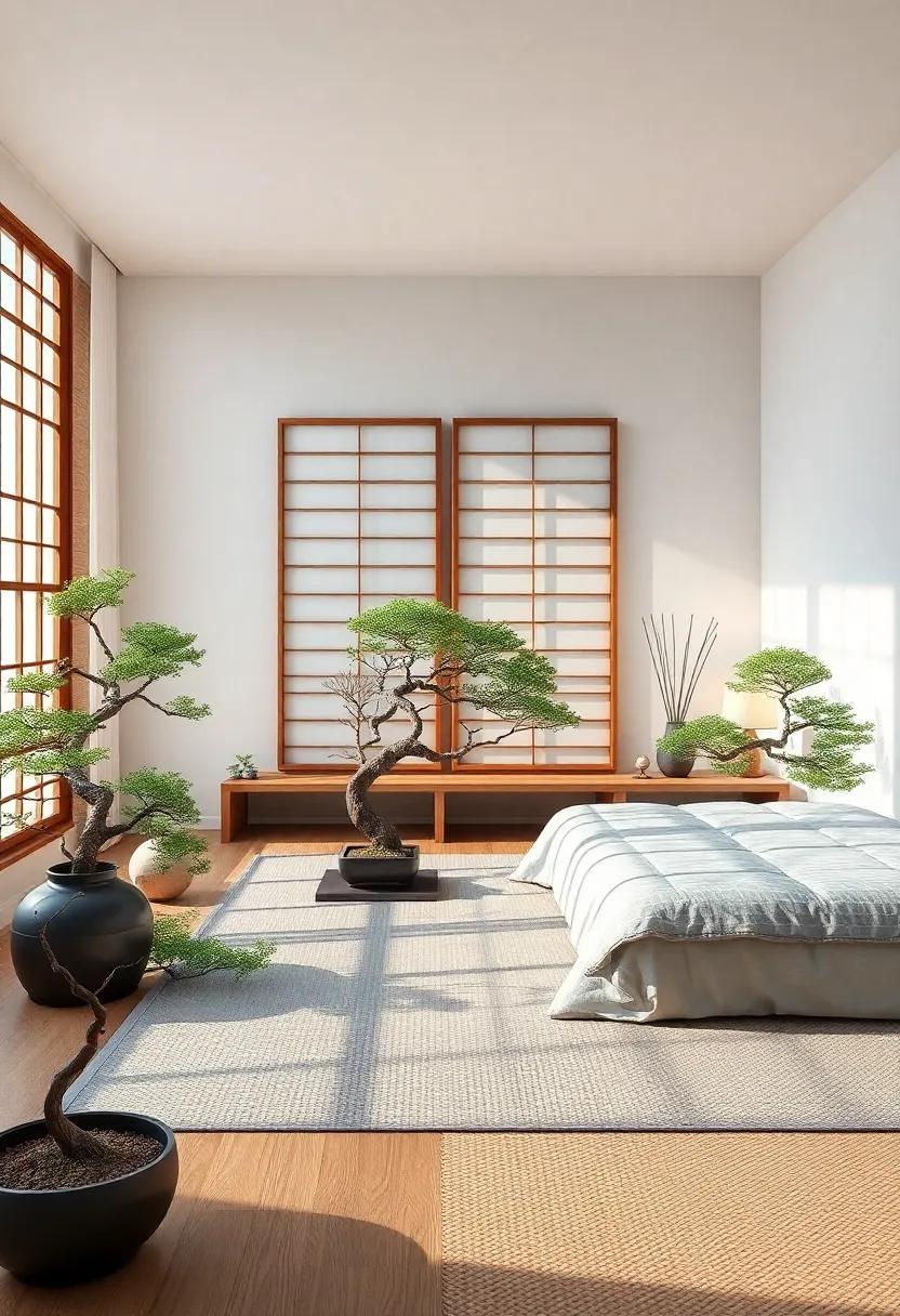 Creating a zen Retreat with Thoughtfully Placed Bonsai ⁢Elements