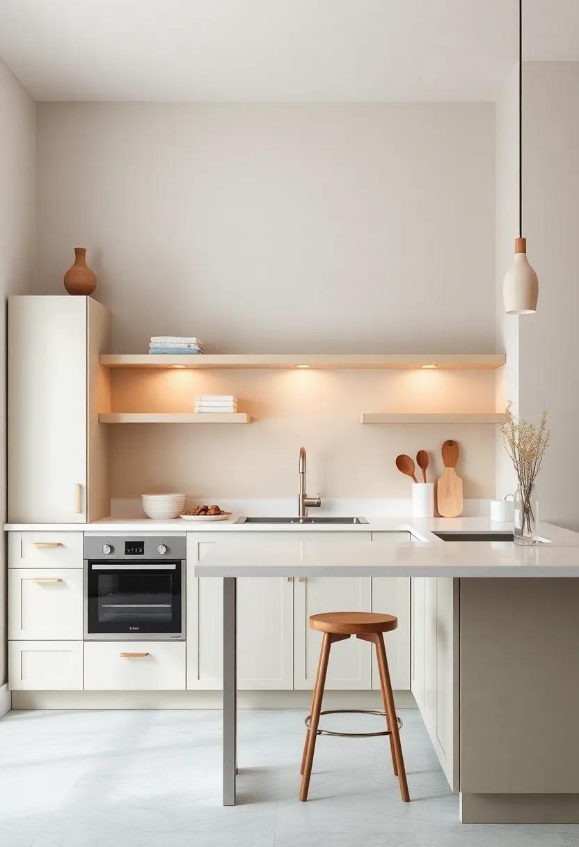 Elegant Neutrals: Creating​ a‌ Calm Culinary Environment