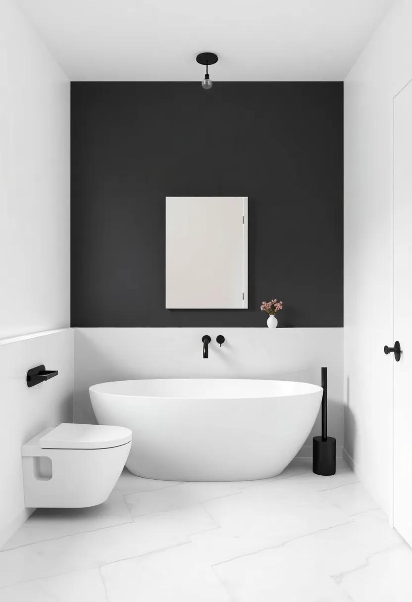 Transform Your Bathroom's ⁢Ambiance with Dark Accents