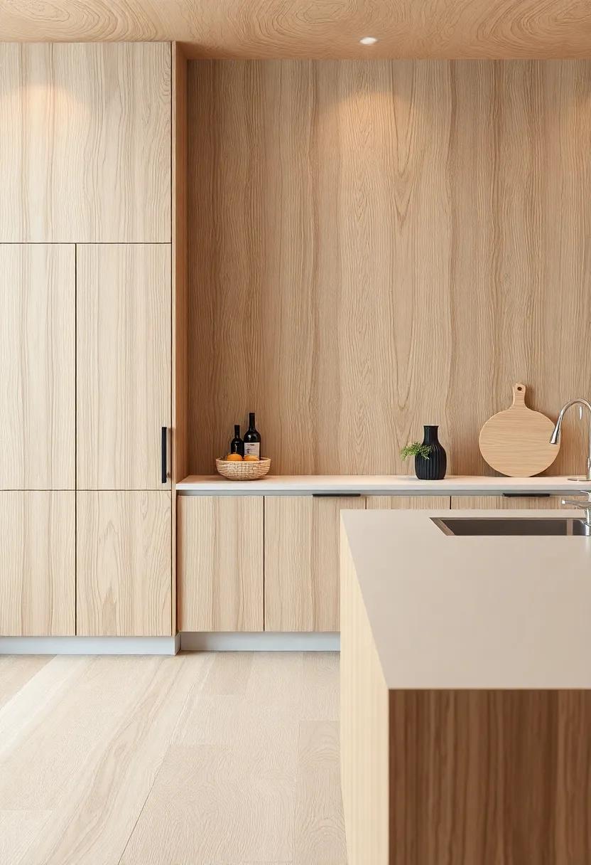 Dynamic Grain Patterns:‌ Making Wood the Focal point of Contemporary Kitchen Designs