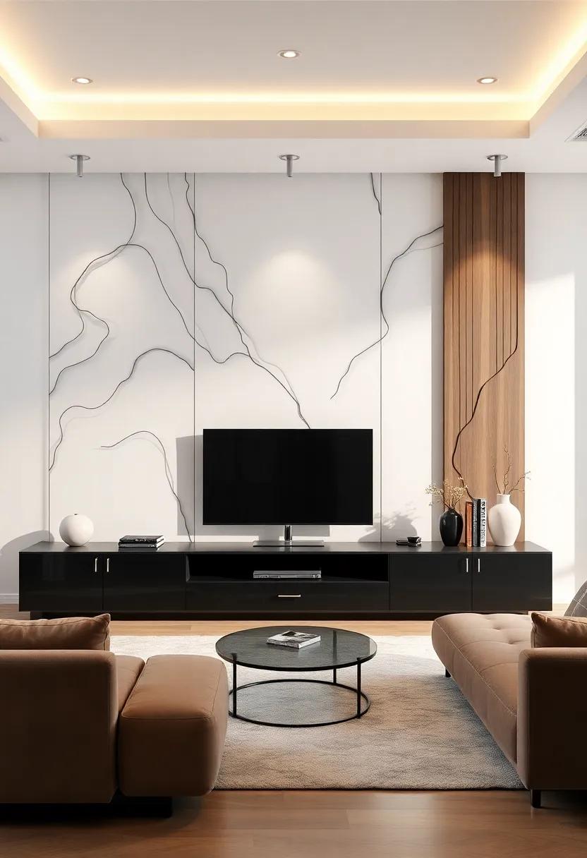 Sculptural TV Units as Artistic Centerpieces in Modern Living‌ Rooms