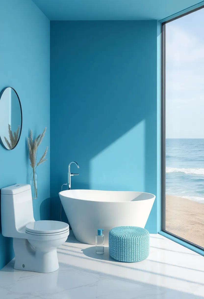 Artful Use of Blue Shades to Mirror the Sea