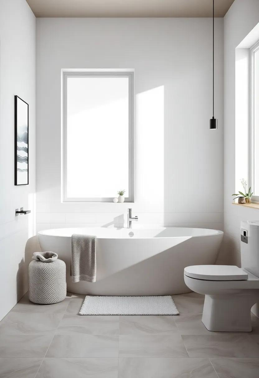 Textural⁤ Elements for Depth in a Minimalist Bathroom Sanctuary