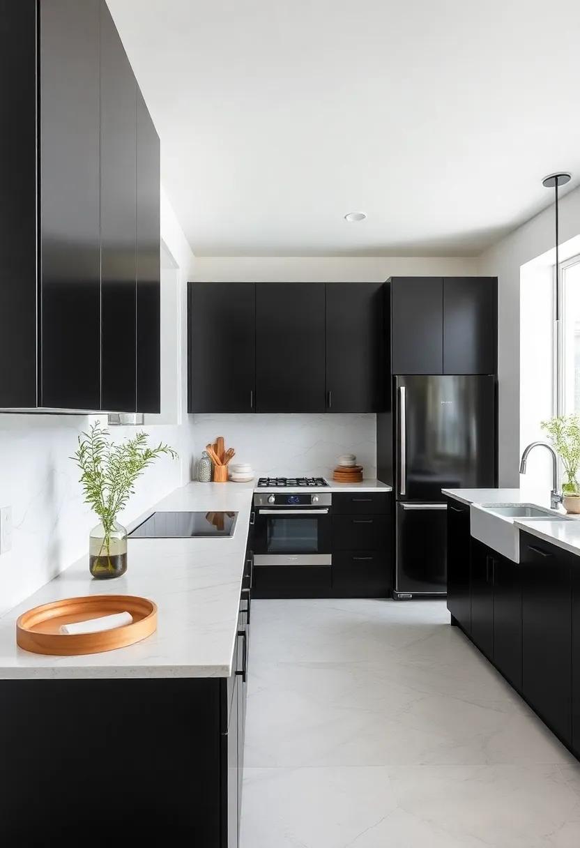 Textures That Shine: Pairing Black Cabinets with Unique Materials