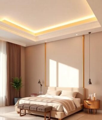 27 Inspiring Bedroom Painting Ideas with Golden Highlights for a Luxurious Glow 27 Inspiring Bedroom Painting Ideas with Golden Highlights for a Luxurious Glow