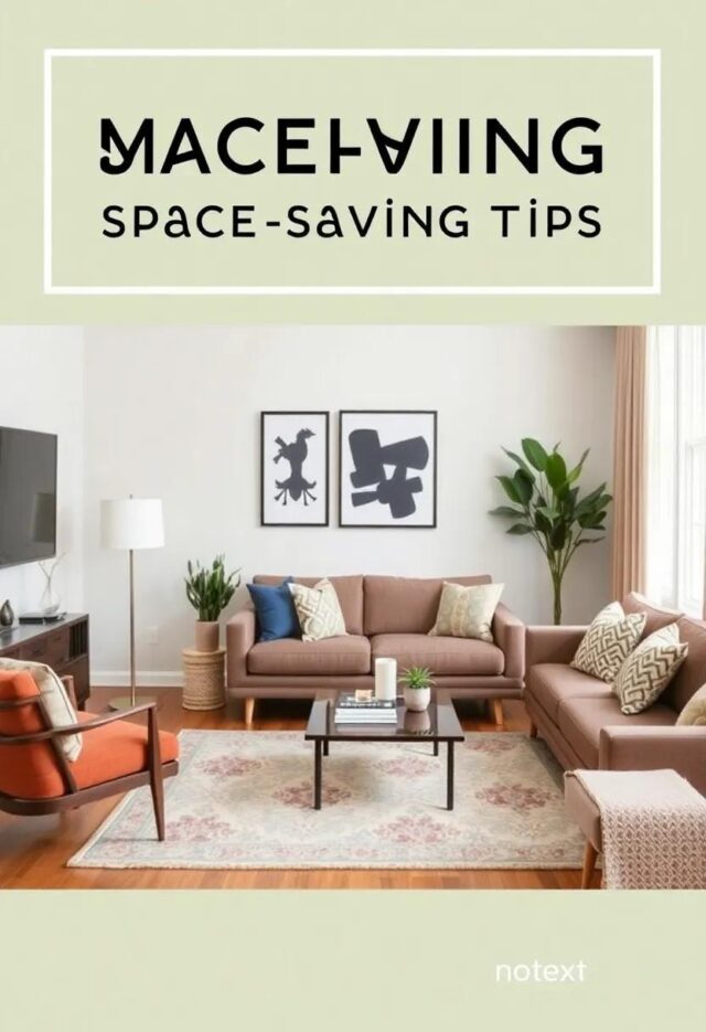 Maximizing Style: Creative Space-Saving Tips for Your Small Living Room