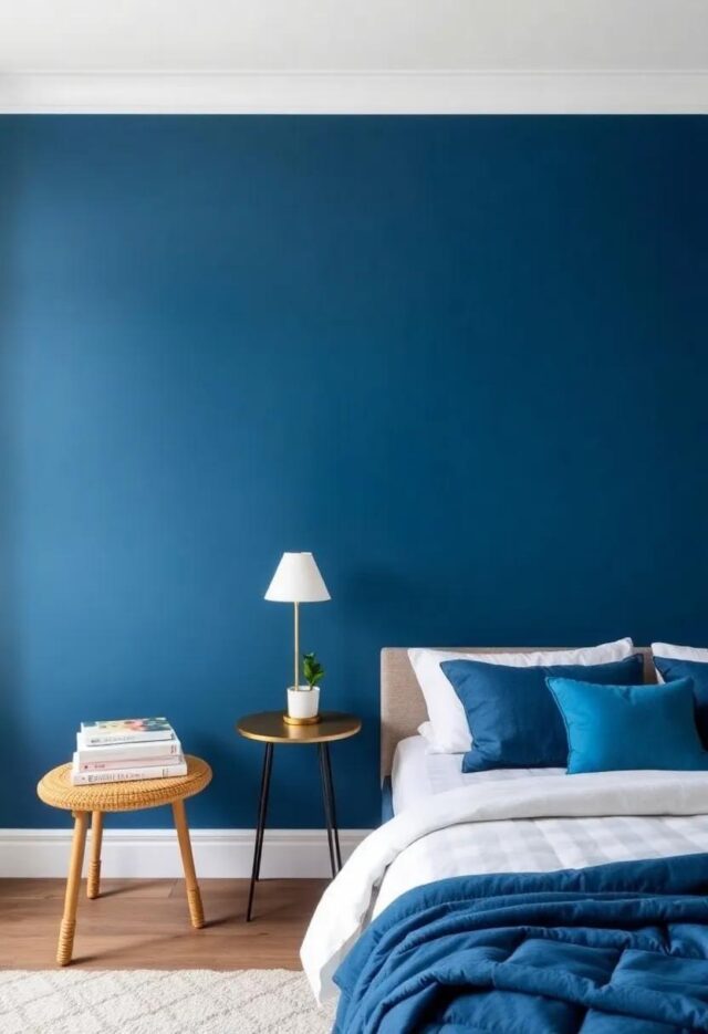 Transform Your Space: Inspiring Bedroom Paint Colors Featuring Deep Blue Hues